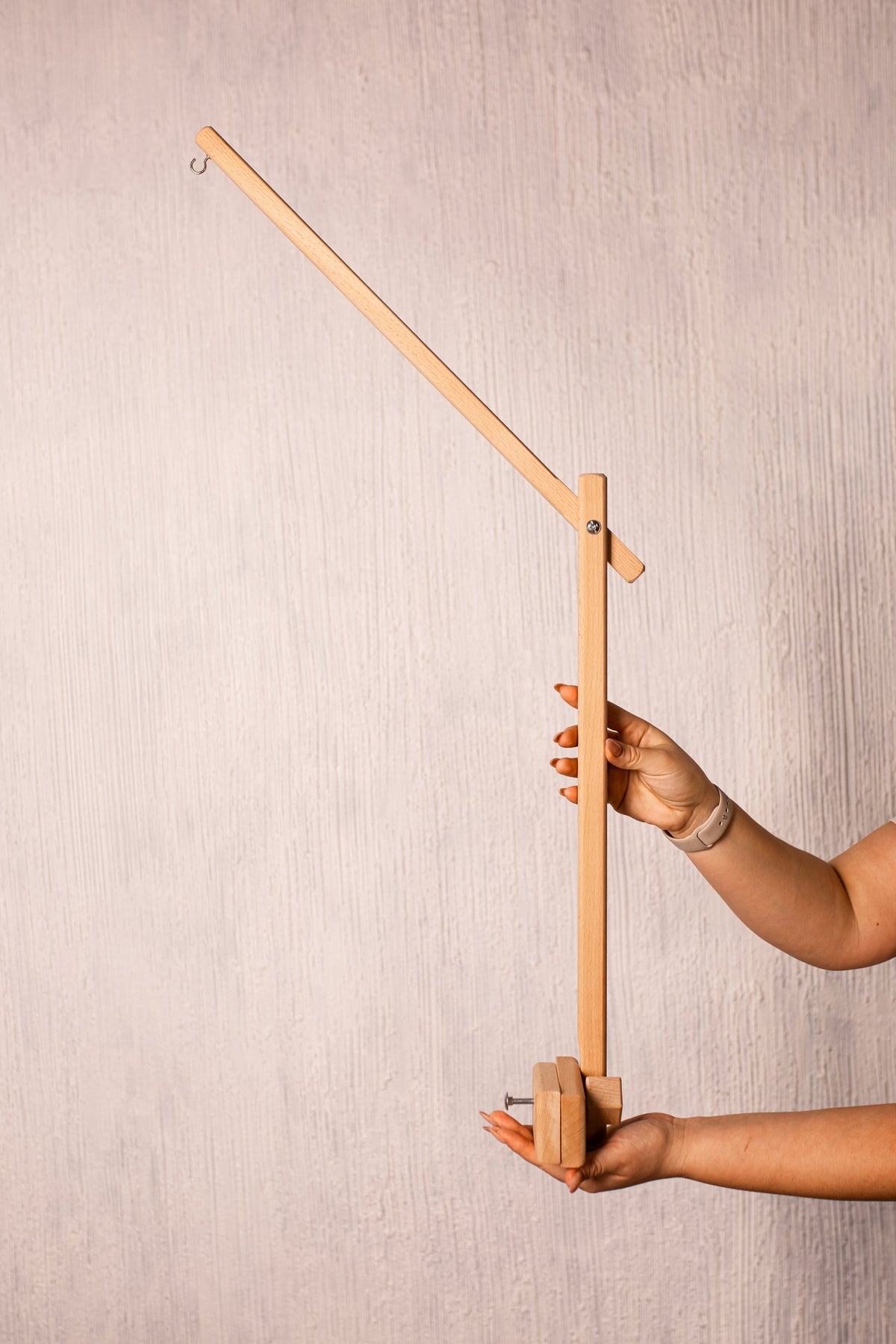 Wooden holder – accessory for ZAYKO crib mobiles